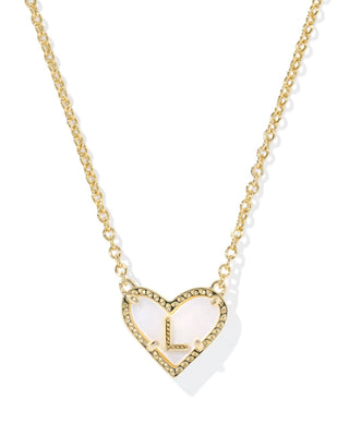 Kendra Scott Jewelry - Necklaces Heart Letter L Gold Ivory MOP Short Pendant Necklace