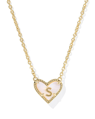 Kendra Scott Jewelry - Necklaces Heart Letter S Gold Ivory MOP Short Pendant Necklace