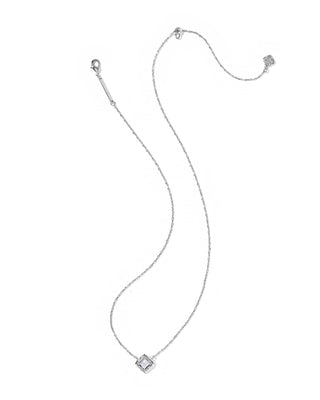 Kendra Scott Jewelry - Necklaces Mallory Crystal Silver Short Pendant Necklace