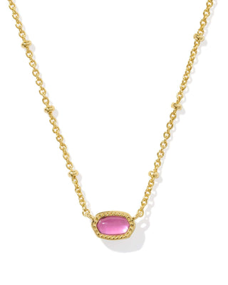 Kendra Scott Jewelry - Necklaces Mini Elisa Gold Satellite Short Pendant Necklace Azalea Illusion