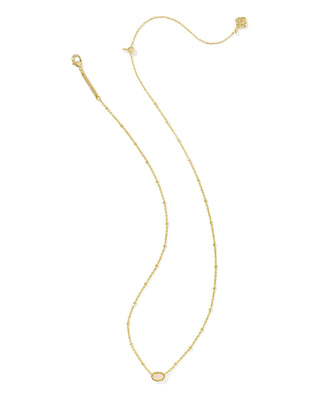 Kendra Scott Jewelry - Necklaces Mini Elisa Gold Satellite Short Pendant Necklace Iridescent Druzy