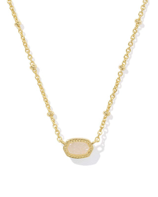 Kendra Scott Jewelry - Necklaces Mini Elisa Gold Satellite Short Pendant Necklace Iridescent Druzy