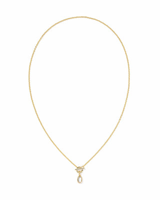 Kendra Scott Jewelry - Necklaces Mini Elisa Gold Toggle Short Pendant Necklace Ivory MOP
