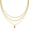 Kendra Scott Jewelry - Necklaces Mini Elisa Gold Triple Strand Necklace Azalea Illusion
