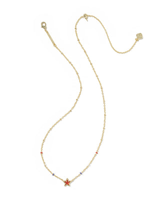 Kendra Scott Jewelry - Necklaces Mini Gold Cassidy Short Pendant Necklace Red Illusion