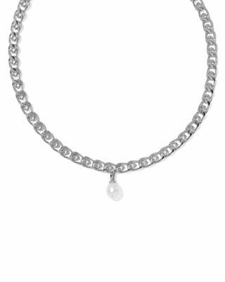 Kendra Scott Jewelry - Necklaces Oakland Pearl Silver Chain Necklace