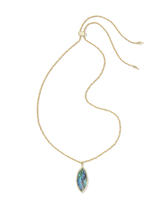 Kendra Scott Jewelry - Necklaces Ophelia Gold Large Long Pendant Abalone Shell
