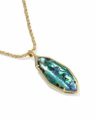 Kendra Scott Jewelry - Necklaces Ophelia Gold Large Long Pendant Abalone Shell