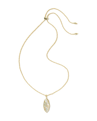 Kendra Scott Jewelry - Necklaces Ophelia Gold Large Long Pendant Iridescent Abalone