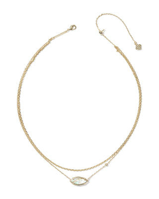 Kendra Scott Jewelry - Necklaces Ophelia Gold Multi Strand Necklace Iridescent Abalone