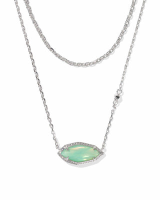 Kendra Scott Jewelry - Necklaces Ophelia Silver Multi Strand Necklace Mint Iridescent Abalone