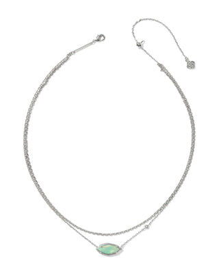 Kendra Scott Jewelry - Necklaces Ophelia Silver Multi Strand Necklace Mint Iridescent Abalone