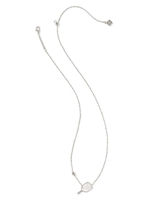 Kendra Scott Jewelry - Necklaces Pickleball Silver Short Pendant Necklace Ivory MOP