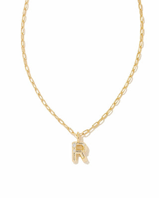 Kendra Scott Jewelry - Necklaces R Crystal Letter Pendant Necklace Gold