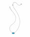 Kendra Scott Jewelry - Necklaces Sale Elisa Bezel Silver Short Pendant Necklace Variegated Indigo Magnesite