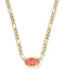Kendra Scott Jewelry - Necklaces Sale Elisa Gold Papaya Iridescent Mother of Pearl Figaro Chain Short Pendant Necklace
