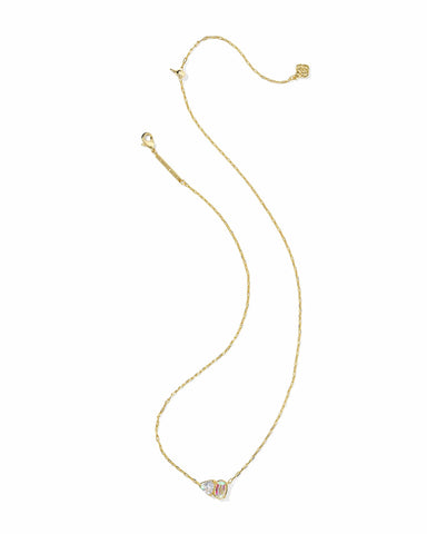 Kendra Scott Jewelry - Necklaces Tatum Gold Short Pendant Necklace White CZ Mix