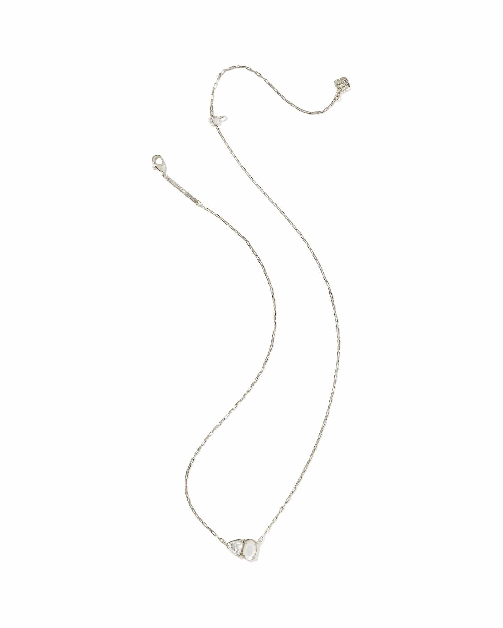 Kendra Scott Jewelry - Necklaces Tatum Silver Short Pendant Necklace Neutral Mix