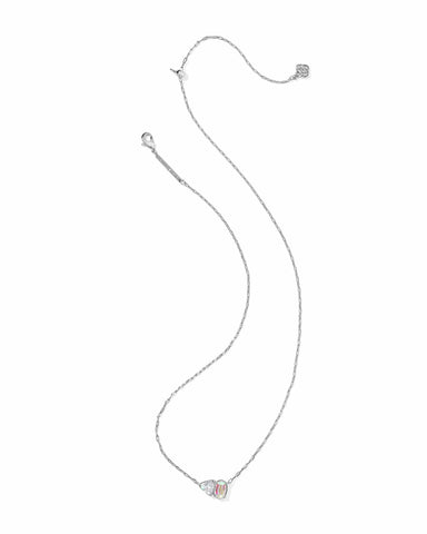 Kendra Scott Jewelry - Necklaces Tatum Silver Short Pendant Necklace White CZ Mix