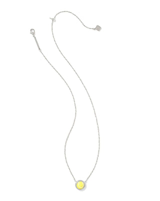 Kendra Scott Jewelry - Necklaces Tennis Silver Short Pendant Necklace Chartreuse Magnesite