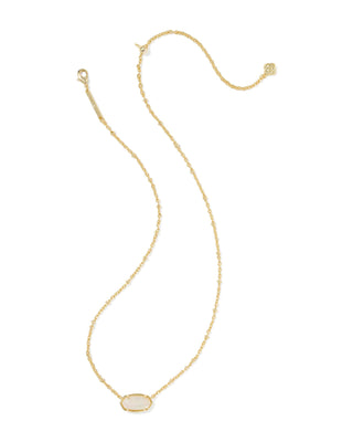 Kendra Scott Jewelry - Necklaces Tiger Striped Elisa Gold Short Pendant Natural MOP