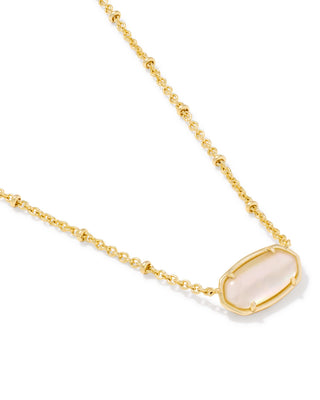 Kendra Scott Jewelry - Necklaces Tiger Striped Elisa Gold Short Pendant Natural MOP