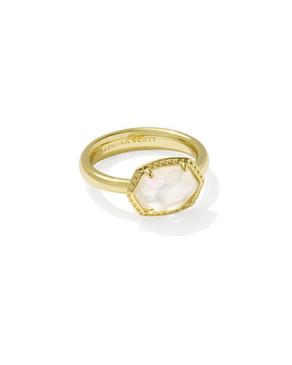 Kendra Scott Jewelry - Rings 6 Daphne Gold Frame Band Ring Ivory MOP