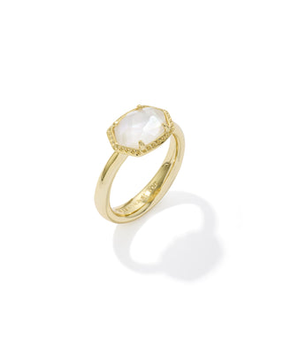 Kendra Scott Jewelry - Rings Daphne Gold Frame Band Ring Ivory MOP