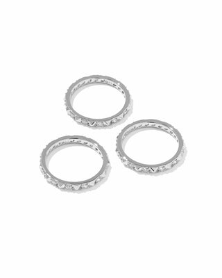 Kendra Scott Jewelry - Rings Fate Silver Ring Set of 3