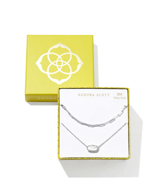 Kendra Scott Jewelry - Sets Elisa and Courtney Necklace Silver Gift Set
