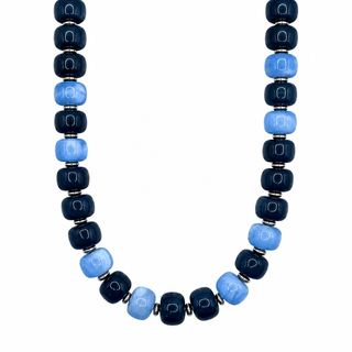 Kenze Penne, Inc. Jewelry - Necklaces Chunky Resin Necklace Navy/Light Blue