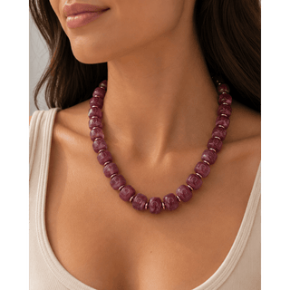Kenze Penne, Inc. Jewelry - Necklaces Chunky Resin Necklace Purple