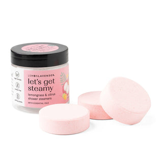 Lemon Lavender Home - Personal Care Lemongrass & Citrus Lemon Lavender Shower Bombs 3 Pack