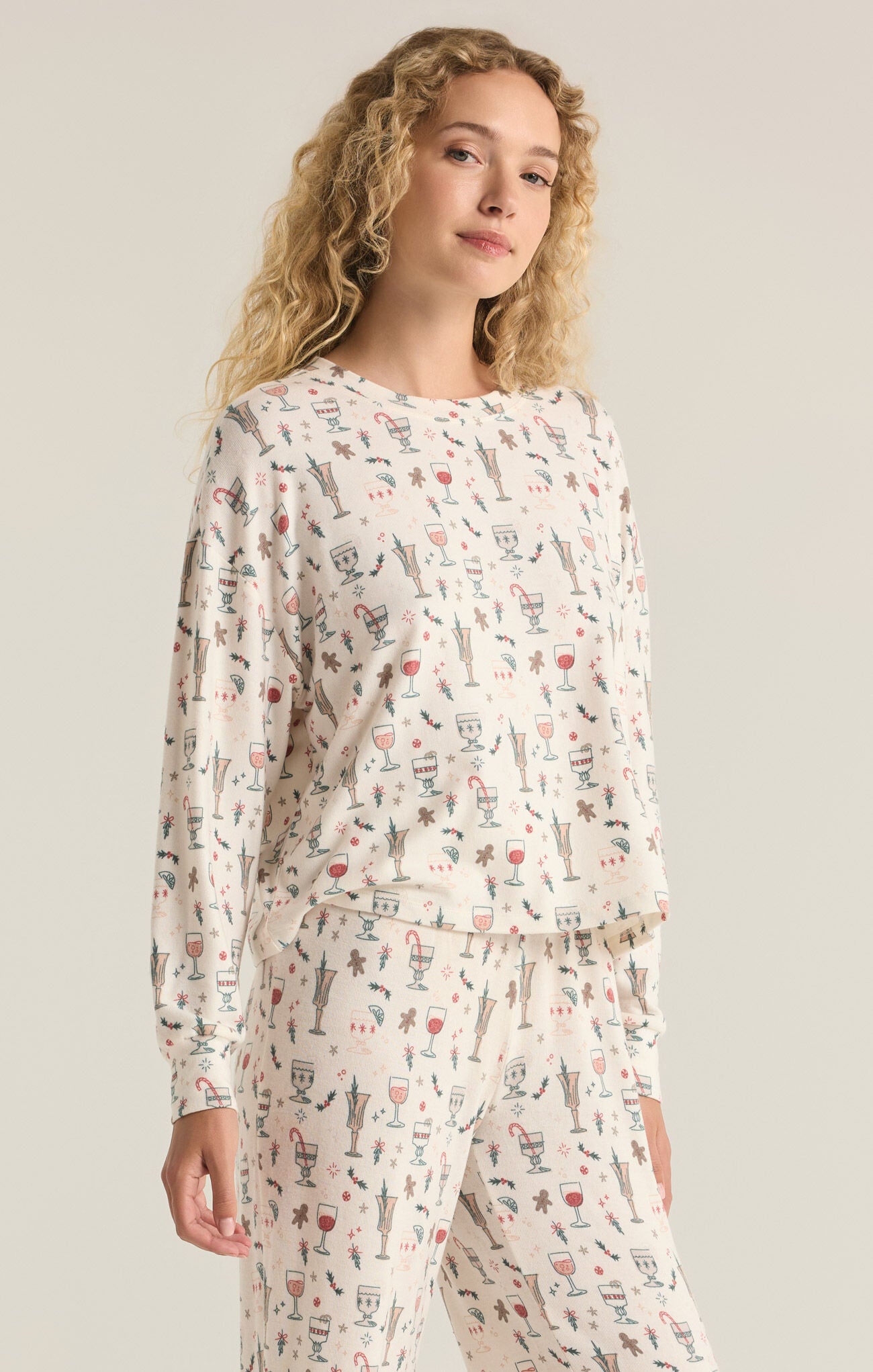 Final Sale Holiday Spirits Long Sleeve Top