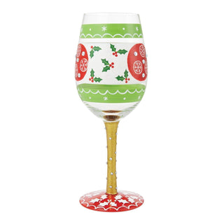 Lolita Glasses Home - Drinkware In Full Cheer Lolita Holiday Wine Glass