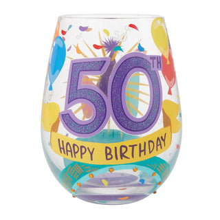 Lolita Glasses Home - Drinkware Lolita Stemless Wine Glass 50th Birthday