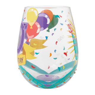 Lolita Glasses Home - Drinkware Lolita Stemless Wine Glass 50th Birthday