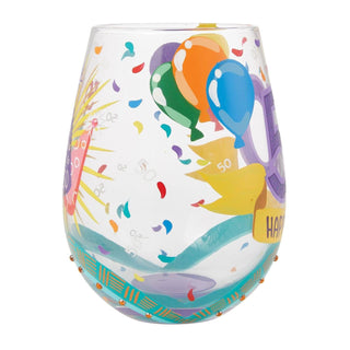 Lolita Glasses Home - Drinkware Lolita Stemless Wine Glass 50th Birthday