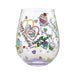 Lolita Glasses Home - Drinkware Lolita Stemless Wine Glass Birthday Cupcakes