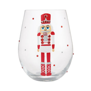 Lolita Glasses Home - Drinkware Red, White and Nutcracker Stemless Lolita Wine Glass