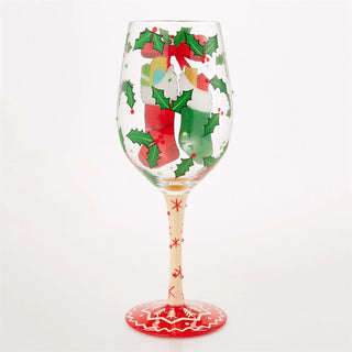 Lolita Glasses Home - Drinkware Stockings with Care Lolita Wine Glass