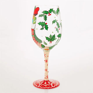 Lolita Glasses Home - Drinkware Stockings with Care Lolita Wine Glass