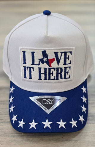 Lucky Girl Accessories - Hats I Love It Here Texas Baseball Hat
