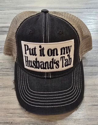 Lucky Girl Accessories - Hats Put it on my Husband's Tab Baseball Hat