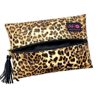Makeup Junkie Bags Home - Travel Makeup Junkie Bags 4 sizes - Lady Leopard
