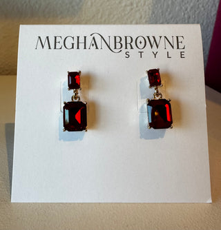 Meghan Browne Style accessories-earrings Rene Ruby Dangle Earrings
