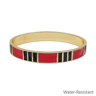 Meghan Browne Style Jewelry - Bracelets Kody Red/Black Bangle Bracelet