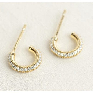 Meghan Browne Style Jewelry - Earrings Sofi Hoop Earrings Earrings in Silver or Gold