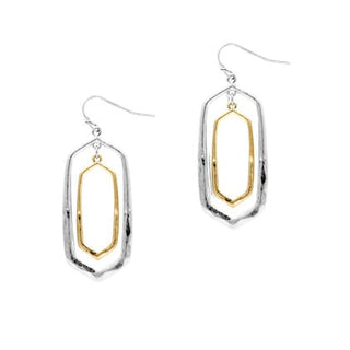 Meghan Browne Style Jewelry - Earrings Two-Tone Dangle Earrings