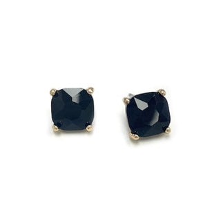 Meghan Browne Style Jewelry - Earrings Uma Black Stone Stud Earrings